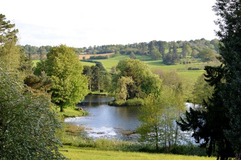View of the lake - Whitbourne Hall