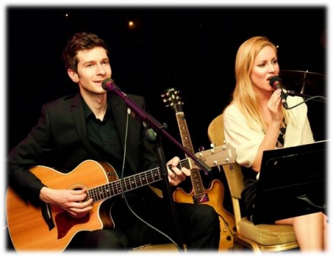 Performing at a wedding at The Parkside House, Buckinghamshire - Taylormade Acoustic Duo