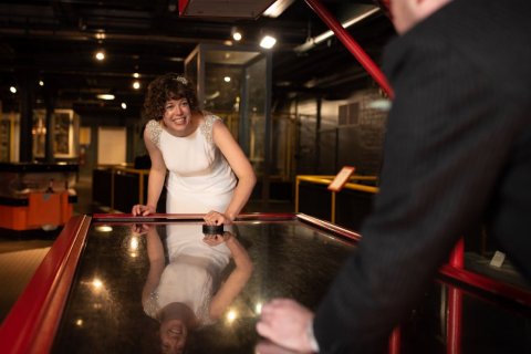 Discovery Museum wedding photograph by Laurence Sweeney Photography - Discovery Museum 