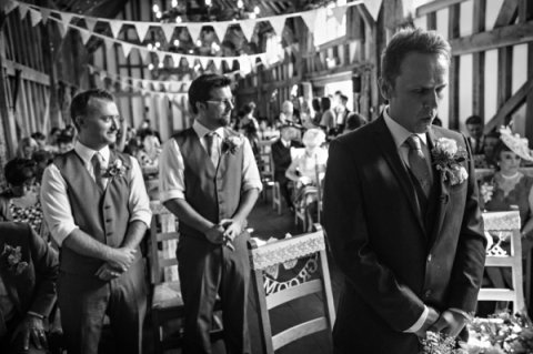 The groom moments before his bride arrives - Duncan Kerridge Photography