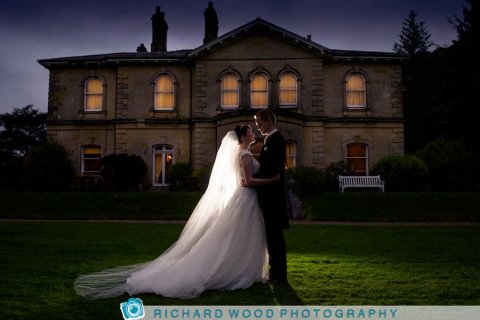 Evening wedding photo - Hackness Grange Hotel