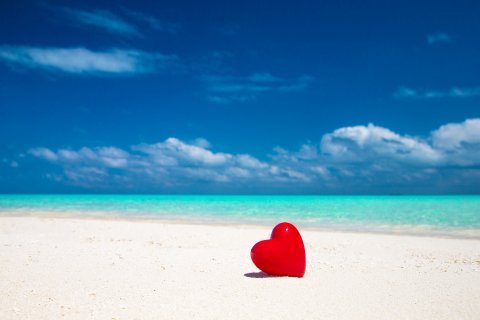 Love Heart on beach - Your Way (Travel) Ltd