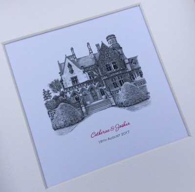 Wedding Guest Books - Illustrated Invitation-Image 30008