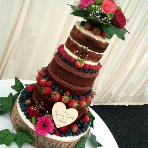 naked wedding cakes hampshire - Couture Cakes Hampshire