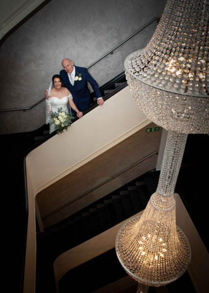 Couple by Chandlier - Hythe Imperial Hotel Spa and Golf 