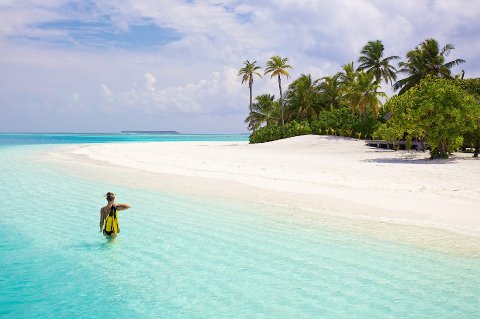 Snorkelling at Conrad Maldives Rangali Island - Far and Away Luxury