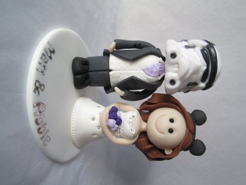 Wedding cake topper with storm trooper - HaPoly Ever Afetrs