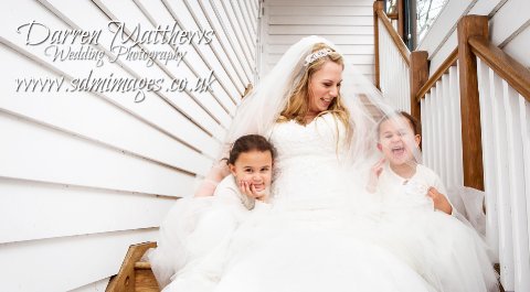 Bride & Flower Girls - Darren Matthews Wedding Photography