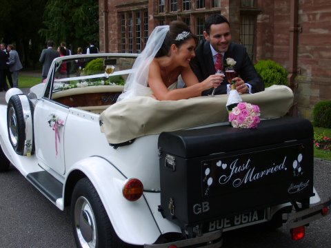 Open top Beauford - Cheshire & Lancashire Wedding cars