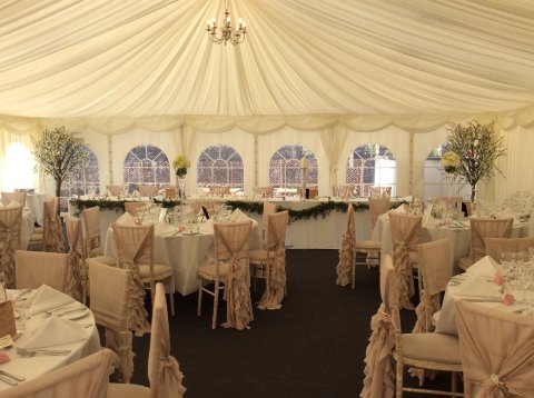 Wedding Marquee Set Up - Old Post House 
