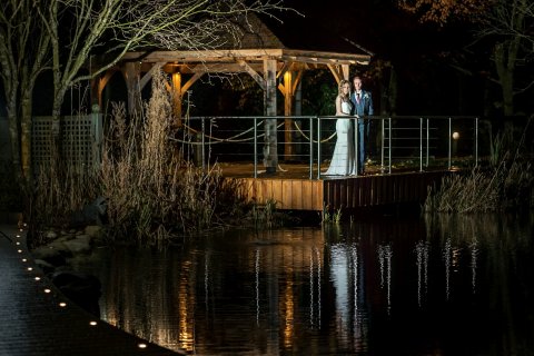 Night Gazebo - The Venue at Moddershall Oaks