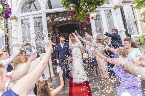 Exterior Confetti - The Duke of Cornwall Hotel