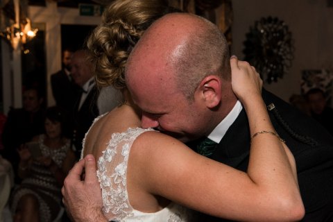 Bride and Groom Embrace - GE Photography