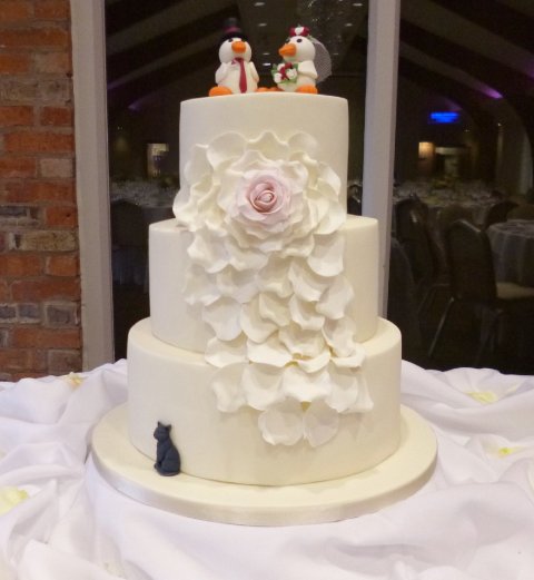 Cascading Rose Petals - Caroline's Cake Company