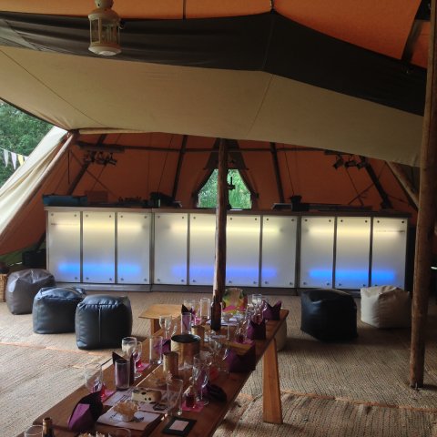 5.25m Luxe Tipi Bar - Brooks Bar Hire