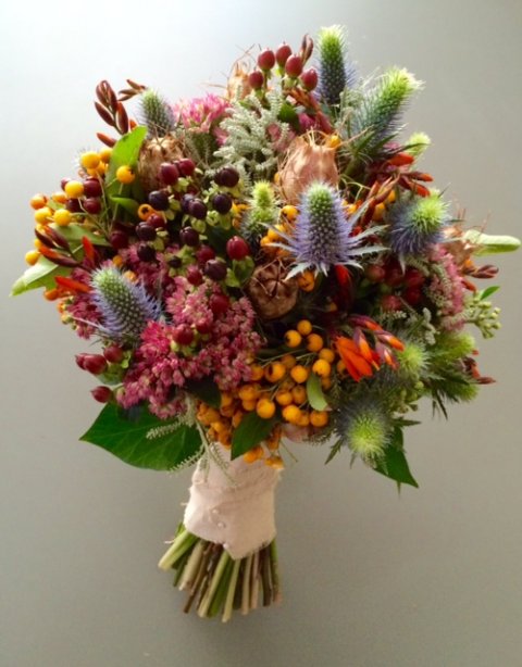 Non-flowery wedding bouquet - Rose&Mary