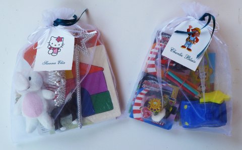 Personalised activity bag favours for children - Brambles Stationery
