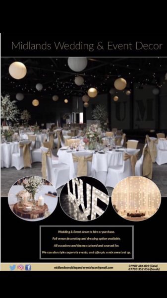 Wedding Venue Decoration - Midlands Wedding and Event Decor-Image 45626