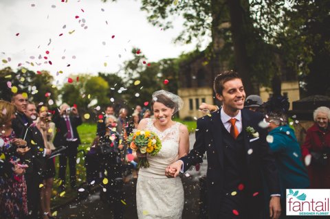 Autumn Wedding Flowers at Whitley Hall by Fantail Florist - Fantail Designer Florist