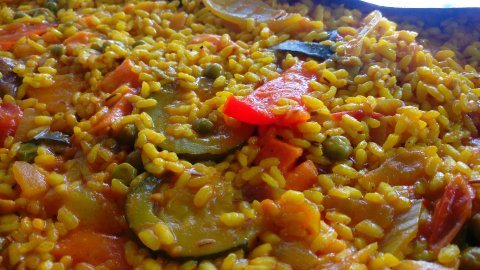 Our vegetarian paella - Buen Apetito Wedding & Party Catering