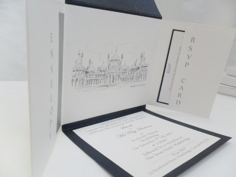 Bespoke Martinique Invitations - English Rose Stationery
