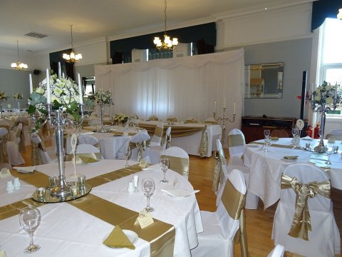 Dining Room in Gold - Welbeck Hall
