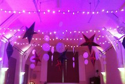 Uplighters and stars - Decorate my wedding