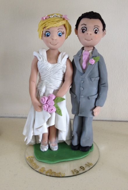 Personalised polymer clay cake toppers - Cakes Unlimited of Yorkshire