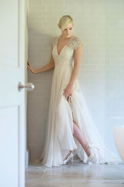 Lorna - Gold Embroidered Lace Courts - Rainbow Club 