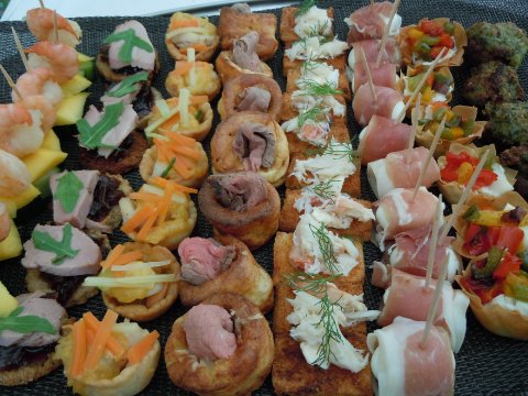 selection of Canapes - Claires Kitchen