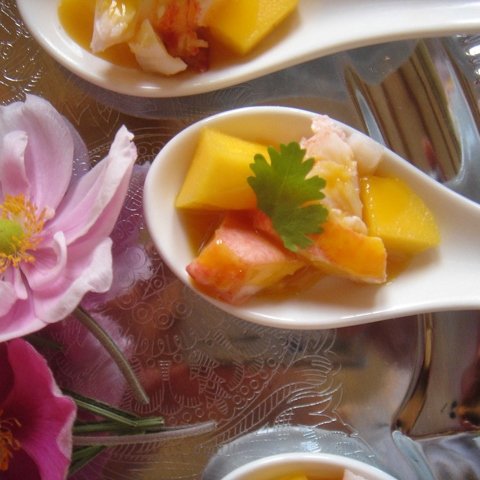 Japanese Spoon of Lobster and Mango - Benson's Catering Limited