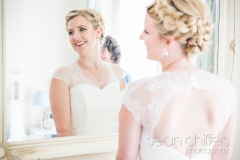 Bride reflection in mirror - Sean Chiffers Photography