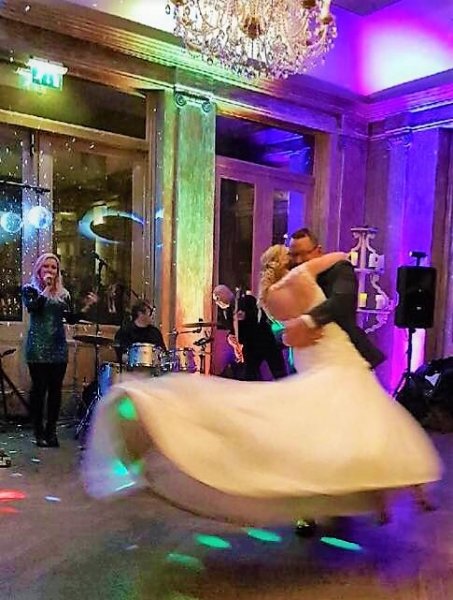 Performing Jamie and Katie's First Dance at Fawsley Hall, Northamptonshire - Taylormade Acoustic Duo