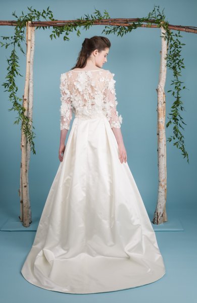 bridal skirt and lace jacket 2 piece wedding dress - Freja Designer Dressmaking