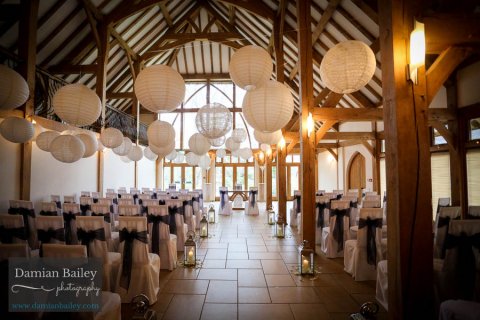 Hanging Lanterns can work in both ceremony and reception rooms - To Have & To Hire Events Ltd