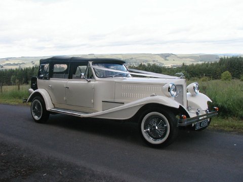 Beauford Roof on - Barry's Bridal Classic Cars
