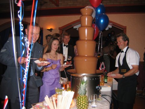 Guests Enjoying Chocolate - Chocolate Fountains of Dorset
