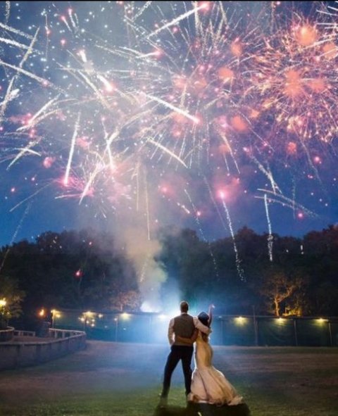 Fireworks - CWW - Cheshire Woodland Weddings 