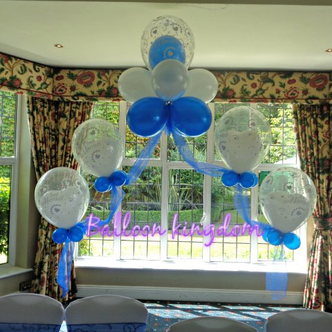 Double bubble and cloud 9 balloon arch - Balloon and party Kingdom