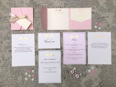 Pocketfold Invitation - Retro Press