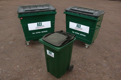 1100 L, 660L & 240L wheelie bins - Ace Loos