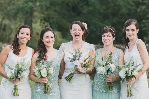 Art Deco bridal party - Cabbagewhite Flowers
