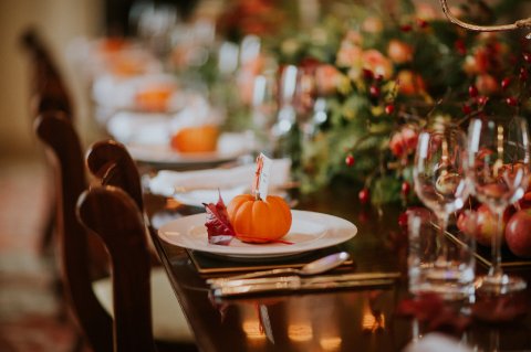 Bespoke Autumnal/Pumpkin Styling - English Rose Stationery