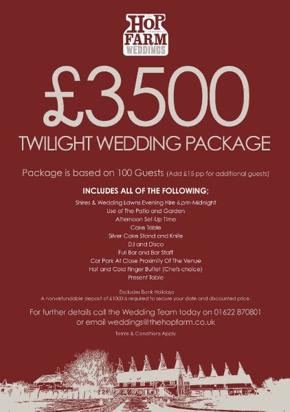 Special offer - The Hop Farm