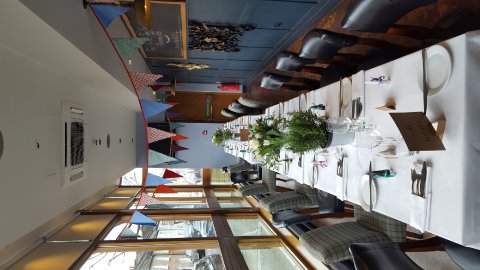 Our restaurant extension set for a wedding breakfast - The Alma
