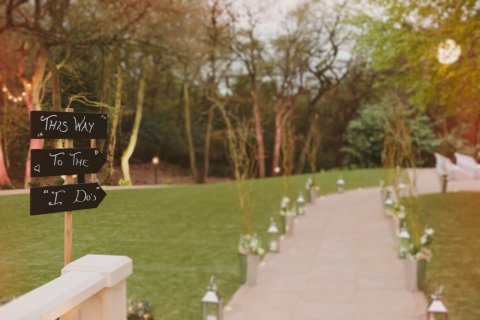Garden Aisle - The Venue at Moddershall Oaks