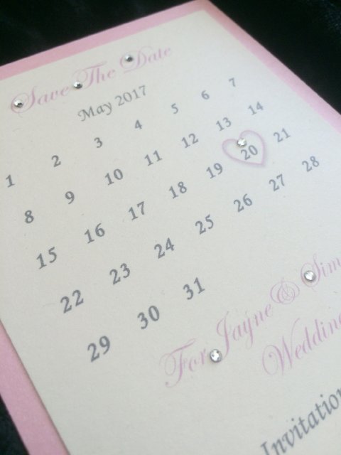 Save The Date - Calendar Style - To Have & To Hold Stationery