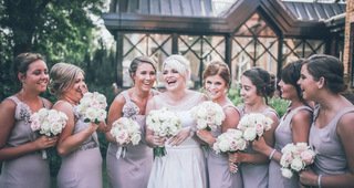 Bridesmaids having fun - Crabwall Manor Hotel and Spa