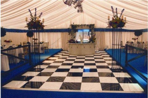 A dance floor at one of our weddings - Sliding Vinyl