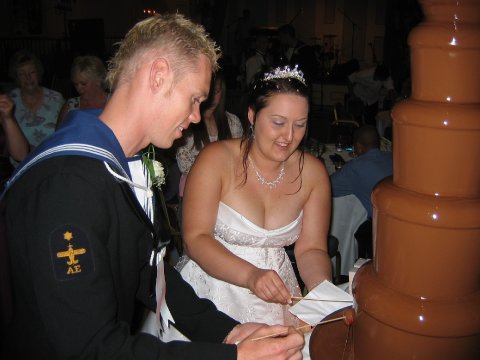 The Bride & Groom - Chocolate Fountains of Dorset